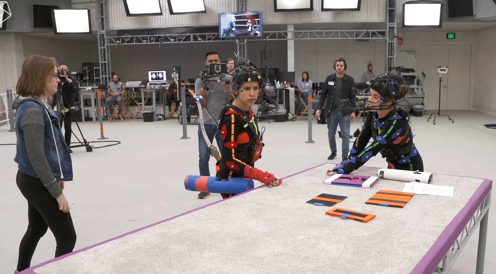 Performance capture session on the Horizon Forbidden West stage.